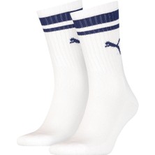 Puma Crew Heritage Stripe 2p Unisex Beyaz Günlük Stil Çorap 90794403