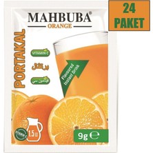 Mahbuba Portakal Aromalı Toz İçecek 24x9gr Soğuk Veya Sıcak Tüketilebilir