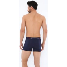 Kenn Paul 4 Adet Lacivert Renk Likralı Boxer