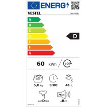Vestel CM 55081 5 Kg 800 Devir Çamaşır Makinesi