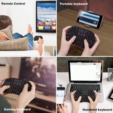Huahai Rıı I8+ 2.4g+ Bluetooth Çift Mod Mini Kablosuz Klavye Dokunmatik Ped Fare Combo Android Tv Kutusu Pc Dizüstü Bilgisayar