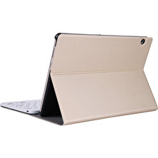 Huahai A0T5 Çıkarılabilir Tablet Bluetooth Klavye Huawei Honor Pad 5 10.1/mediapad T5 10.1 - Altın