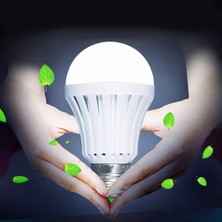 Pazariz 9 Watt Şarjli LED Ampul Seyyar Ampul 4 Adet Beyaz