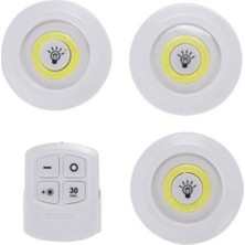 Pazariz Uzaktan Kumandalı 3 Parça Portatif LED Seti