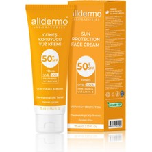 Alldermo 75 ml Güneş Koruyucu Yüz Kremi 50+Spf