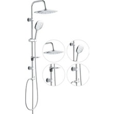 Arvenis Safir Yağmurlama Tepe Duş Seti