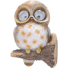 Tomfeel Owl Outdoor Decor Solar Light Duvar, Tree Hugger (Yurt Dışından)