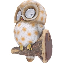 Tomfeel Owl Outdoor Decor Solar Light Duvar, Tree Hugger (Yurt Dışından)