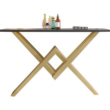 Hitit Dekorasyon Fiona Gold Metal Siyah Dresuar