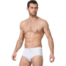 Namaldı Erkek 2'li Beyaz Penye Kom Slip