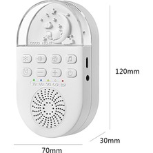 KKmoon Beyaz Gürültülü Ses Makinesi Yumuşak Sıcak Işık/beyaz (Yurt Dışından)