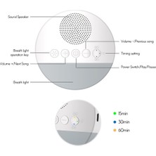 KKmoon Beyaz Gürültülü Uyku Makinesi Dahili 6 Yatıştırıcı (Yurt Dışından)