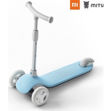 Xiaomi Mitu Işıklı Ayarlanabilir 3 Tekerlekli Scooter Mavi (Yurt Dışından)