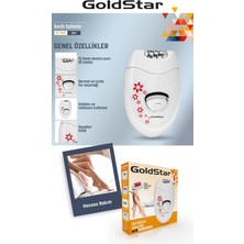 Goldstar ST-7102 Şarjlı 2 In 1 Epilatör ve Topuk Törpüsü Seti Epilasyon Cihazı