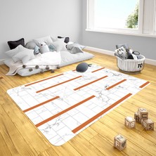 Setay Planör Çocuk Odası Takımı Uyumlu Kaydırmaz Halı 80x160 cm