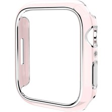 MobaxAksesuar Apple Watch 44mm Gold Çizgili Kasa Koruyucu