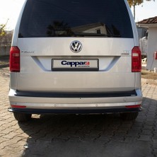 Solarex Vw Caddy 2010-2015 Arka Tampon Koruma Eşiği Mat Plastik