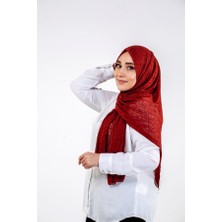 Koza Scarf Tiriko Çizgi Desen Şal