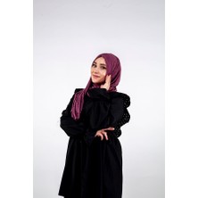 Koza Scarf Tiriko Çizgi Desen Şal