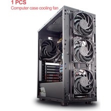 Somodz Sessiz Soğutma Kılıf Fan 12 cm / 120mm Uzun Ömürlü Rulman Adaptörü Pc Bilgisayar Siyah İçin (Yurt Dışından)