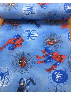 Bebek Özel Pamuklu Bebek ve Çocuk Lastikli Çarşaf Örümcek Adam 65X95