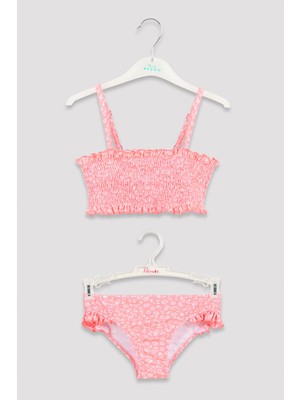 Penti Kız Çocuk Mini Floral Bandeau Bikini Takımı