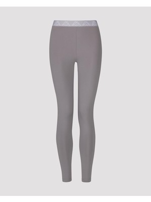 Kappa Logo Tape Kadın Gri Skin Fit Tayt