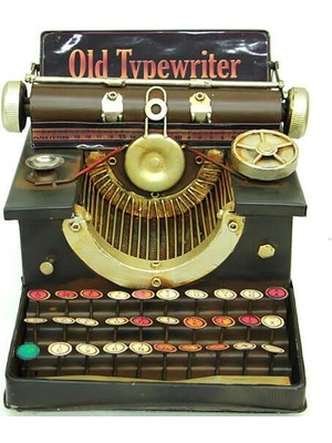 KENPAZAR Easy Toptan Dekoratif Metal Daktilo Biblo Vintage Hediyelik