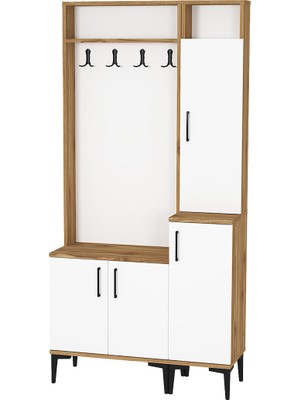 Kalender Dekor Rose-1-2 Portmanto Vestiyer Ayakkabılık