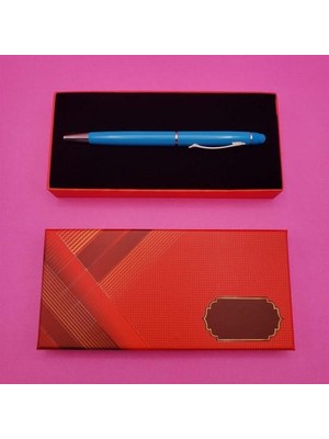 KENPAZAR Easy Toptan Metal Turkuaz Kalem Dekoratif Hediyelik