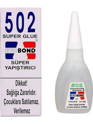 Gurme Sepeti Evobond 502 Japon Yapıştırıcısı Süper Glue 20 gr