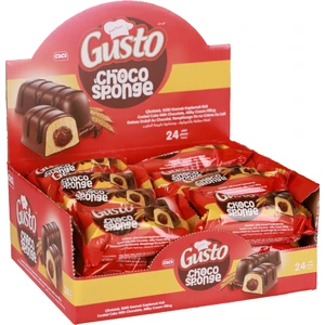 Gusto Sponge Cake Çikolatalı 40 Gr. 24 Adet (1 Paket)