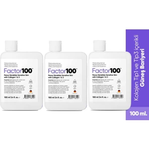 FACTOR100 Güneş Kremi SPF50+ 100 ml 3 Adet