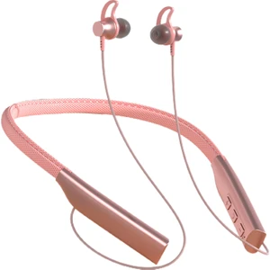 Dayanıklı Taşınabilir Boyun Bandı Bluetooth Uyumlu 5.0 Kulaklık - Pembe (Yurt Dışından)