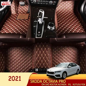 Skoda Octavia pro 2021 Uyumlu 5d Havuzlu Suni Deri OTO PASPAS