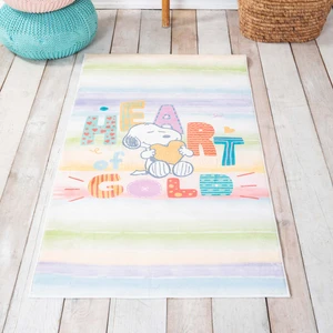 By Karaca Home Snoopy Heart Gold Ekstra Yumuşak Çocuk Halısı 80X150 cm