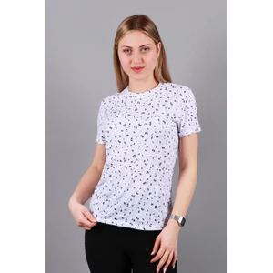 Kadın Bisiklet Yaka T-Shirt Tşört