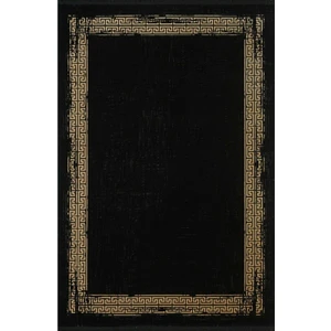 Black&brown 11298 Siyah Ipek Tuşeli Çerçeveli Halı