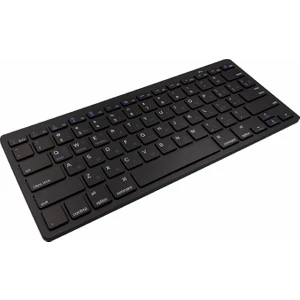 [rusça Versiyon] IPad iPhone Için X5 78 Anahtarlı Ince Yumuşak Dokunmatik Kablosuz Bluetooth Klavye - Black