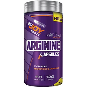 Bigjoy Sports Arginine 120 Bitkisel Kapsül 30 Servis Arjinin
