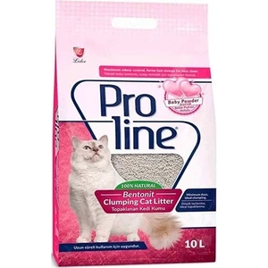 Pro Line 10LT Bebek Pudrası Kokulu Topaklaşan Kedi Kumu 10 Lt