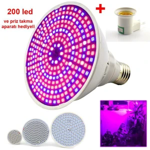 Bitki Yetiştirme Lambası Full Spektrum 200 LED