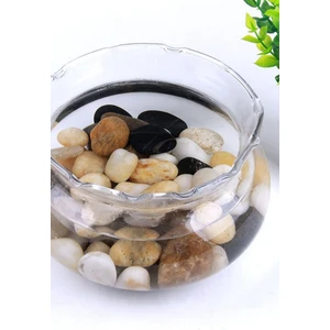 5kg Karışık Renkli Cilalı Çakıl Taşları, Doğal Cilalı Dekoratif Taşlar, Peyzaj & Vazo Dolguları