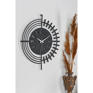 Muyika Design Muyika Dubai Metal Siyah Duvar Saati 50X50CM Sessiz Mekanizma Mds-50