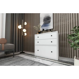 Çekmeceli Düser Kapakli Sifonyer Beyaz 65 cm SFN-1033-Ç