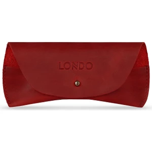 Hakiki Deri Çivili Gözlük Kılıfı