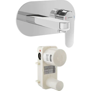 Root Round A42721 Ankastre Lavabo Bataryası Seti, Krom