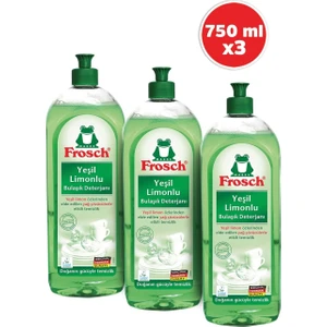 Frosh Yeşil Limonlu Bulaşık Deterjanı 750 ml 3'lü