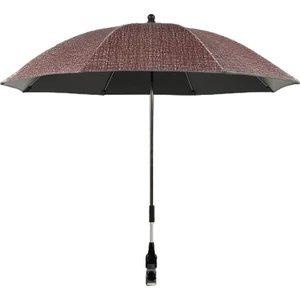 Bebek Arabası İçin Pram Şemsiyesi Uv Işınları Koruma Partisi İçin Parasol Güneşlik Ayarlanabilir Kırmızı (Yurt Dışından)