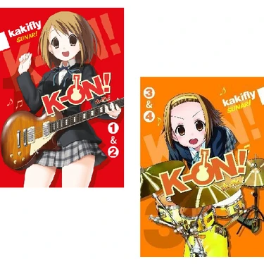 K-On 1&2 - 3&4 Manga Seti (2 Kitap 4 Cilt) Kitabı ve Fiyatı